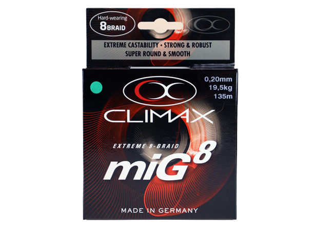 Climax miG 8 Multifilament,135m oliven 0,20mm  19,5kg 