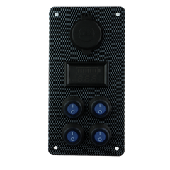 Osean Bryterpanel - 4 brytere m/voltmeter og USB uttak