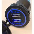 Osean USB Uttak USB 3.0QC og 2,4A 12-24v