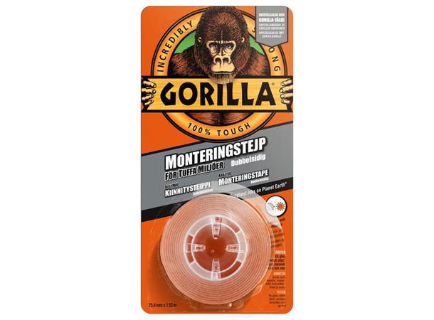 Gorilla tape, Monteringstape 152x2,4cm