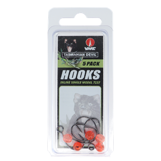 Tasmanian Devil Wide Eye Singelkrok No.3/0 - 5pk