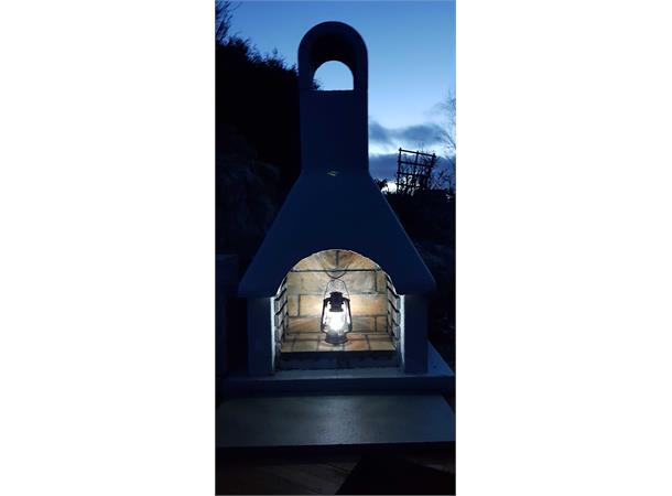 Fjøslykt LED 30cm 3xD batterier