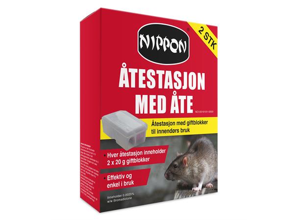 Nippon Åtestasjon m/voksblokk, 2 pack