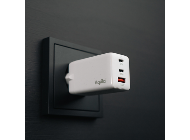 Aqiila Chargebird W3 2xUSB C, 1x USB A + PD Vegglader 