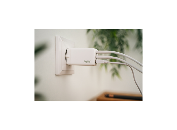 Aqiila Chargebird W3 2xUSB C, 1x USB A + PD Vegglader 