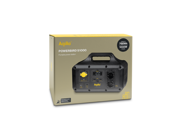 Aqiila Powerbird Power Station S1000 Bærbar strømforsyning 1000w/768Wh 