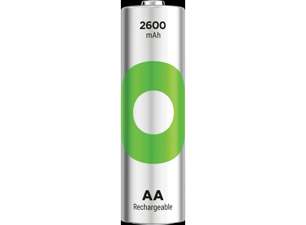 GP ReCyko AA-batteri 2600mAh - 4pk Oppladbart NiMH 1,2v 