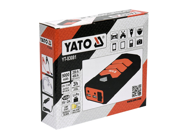 Yato Jump Starter/Powerbank 12v 9A