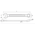 Yato Kombinasjonsn&#248;kkel CR-V 13mm