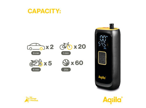 Aqiila Airbird C4 Luftkompressor med powerbank 