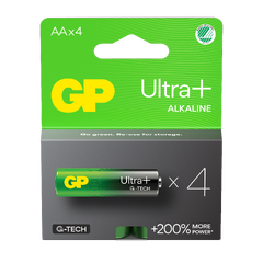 GP Ultra+ Alkalisk batteri AA - 4pk 15AUP/LR06 - 1,5V
