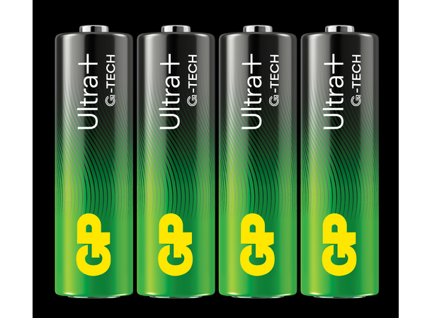 GP Ultra+ Alkalisk batteri AA - 4pk 15AUP/LR06 - 1,5V 