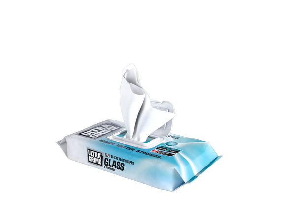 UltraGrime PRO Glass&Stainless - 50stk Rengjøringskluter  wipes 
