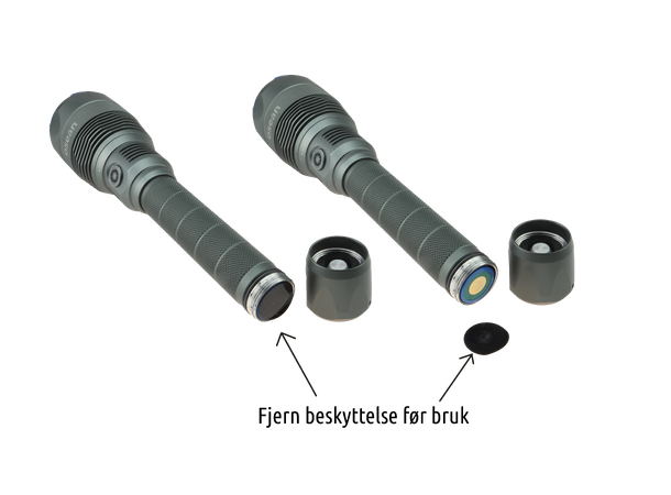 Osean Fokus 7000 - LED Lommelykt 7000 Lumen - Oppladbar - IP67 
