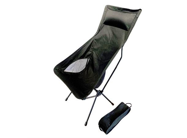 Sammenleggbar stol, lettvekts m/ bærebag