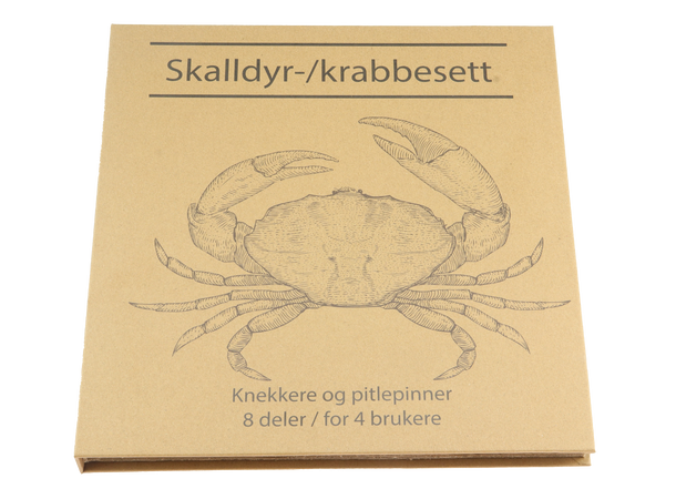 Aanonsen Skalldyr/Krabbebestikk 8 deler Gavesett 