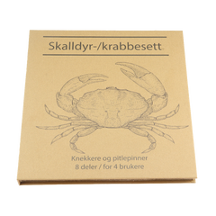 Aanonsen Skalldyr/Krabbebestikk 8 deler Gavesett