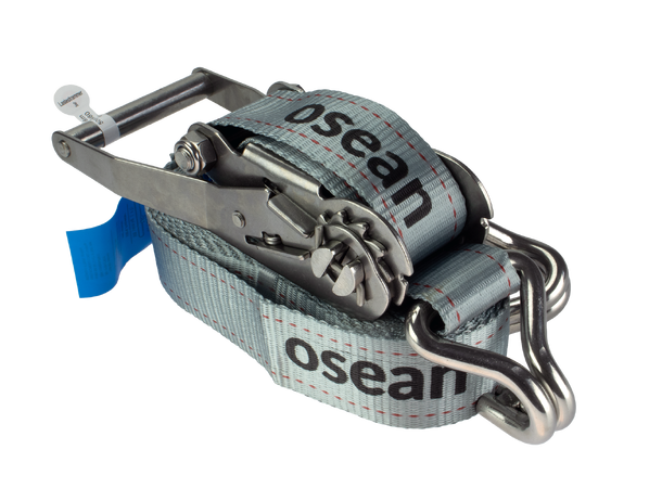 CAL Lastestrammer/Jekkestropp Rustfri - 3 Tonn - 50mm x 8m 