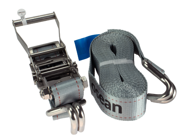 CAL Lastestrammer/Jekkestropp Rustfri - 3 Tonn - 50mm x 8m 