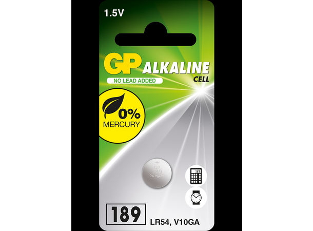 GP Batteri Knappcell LR54 1,5v 189/V10GA 