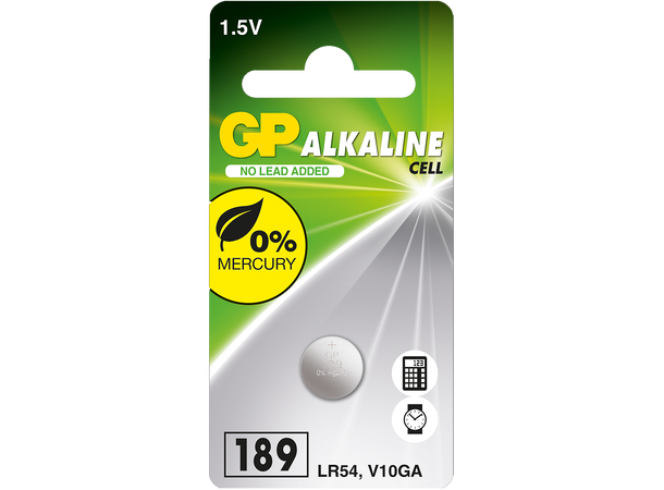 GP Batteri Knappcell LR 54 - 1,5V - 189/V10GA 