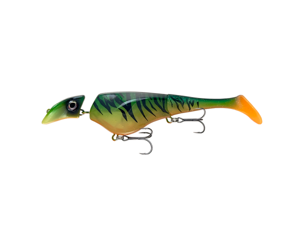 Headbanger Shad 16 cm Sinking 33 g Firetiger Stealth 
