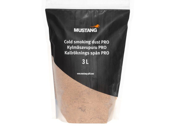 Mustang Røykspon Finkornet Eik 3 Liter - For kaldrøyking 
