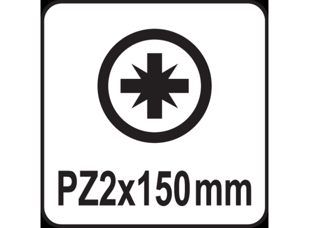 Yato Pozidrive skrutrekker Stjerneskrutrekker - PZ2x150mm 