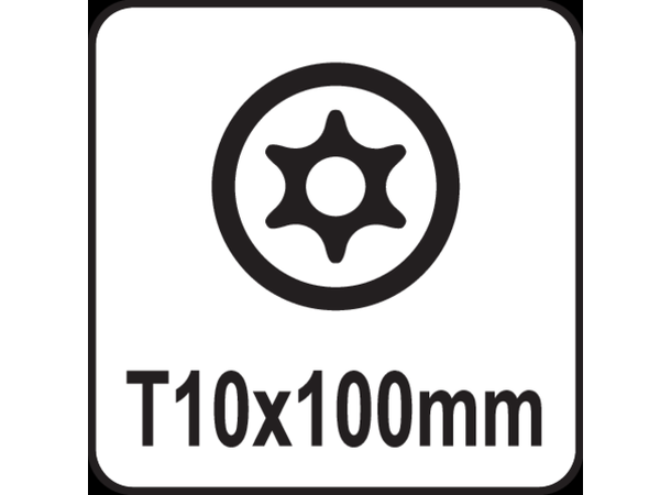 Yato Torx Security Skrutrekker Sikkerhets-Torx m/hull - T10x100mm 