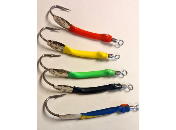 Faroe Sportfish Gummimakk m/plate - 5pk Ass. - 11/0 - Seirykk 