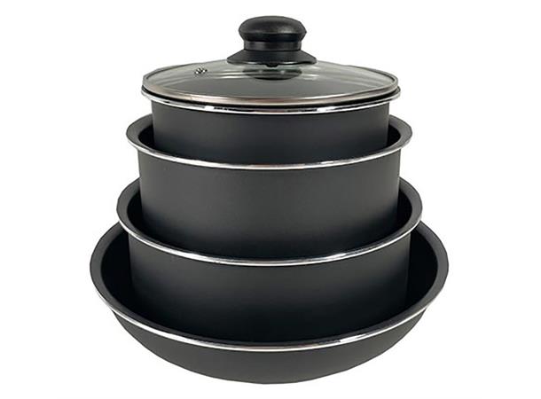Grytesett med stekepanne 9 deler