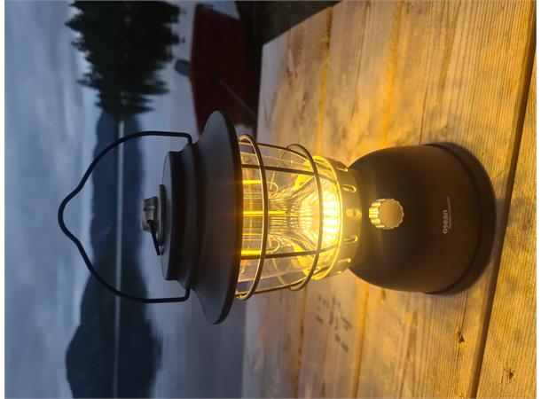 OSEAN Oppladbar Campinglykt Matt Svart