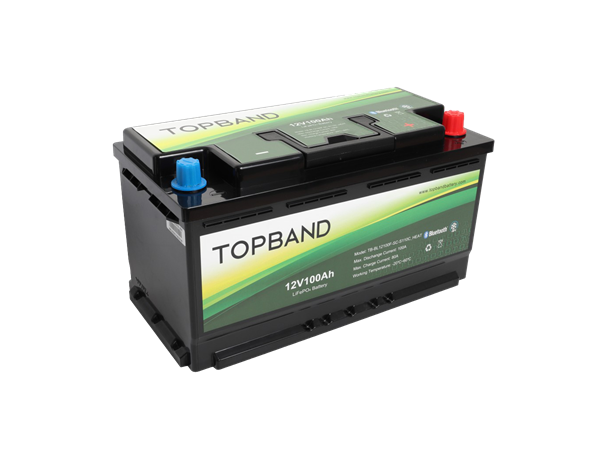 Topband Lithium Heat Pro12v100Ah batteri m/Bluetooth og varmefolie