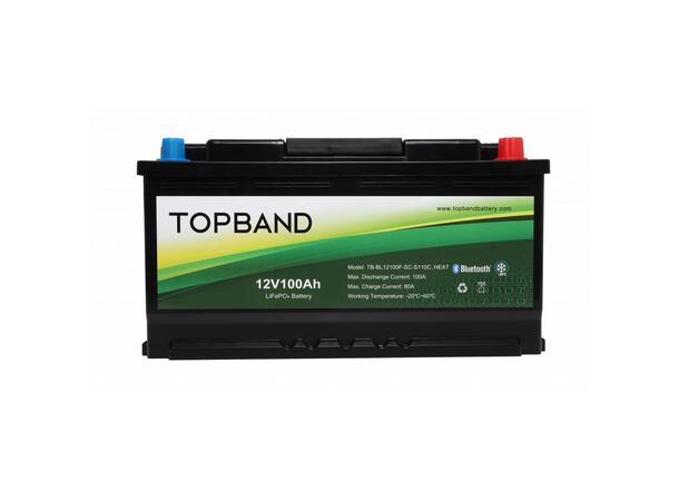 Topband Lithium Heat Pro Batteri - 12v 100Ah 