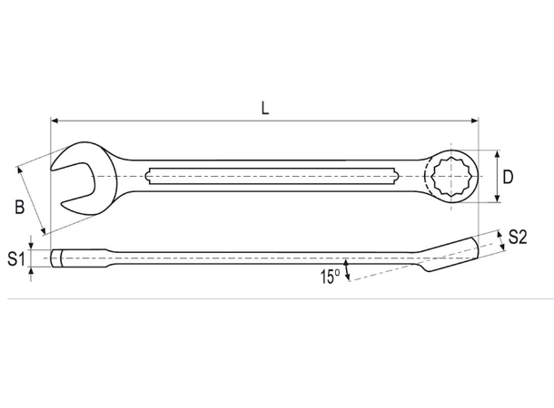 Yato Kombinasjonsnøkkel CR-V 11mm 