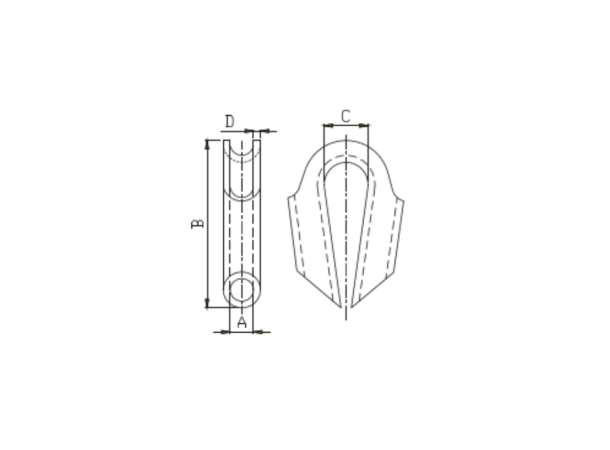 CAL Rørkause Galvanisert - for 14 mm tau 