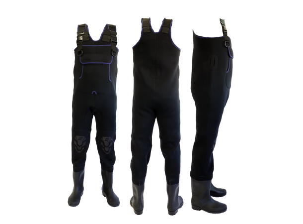 CAL Vadebukse m/PVC støvel Neopren - str. 44 / 45 