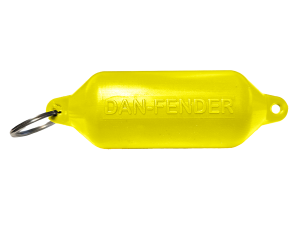 Danfender Nøkkelring - 1pk Gul - 31x100mm 