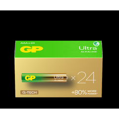 GP Ultra Alkalisk batteri 1,5v AAA 24pk 24AU/LR03