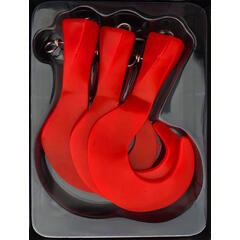 Headbanger Tail Rep. tails, 3 pcs Red