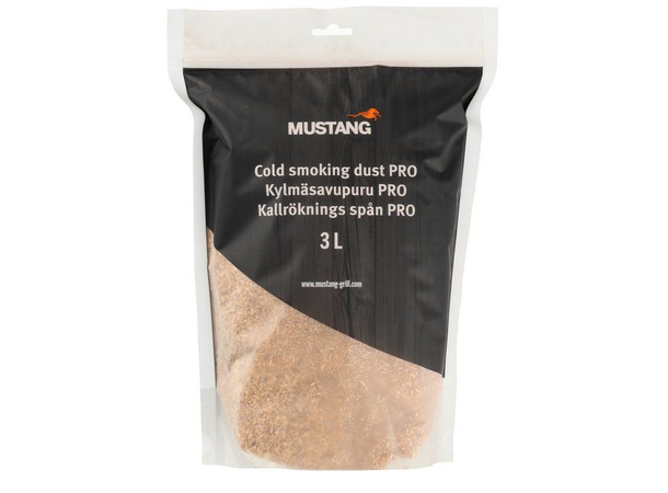 Mustang Røykspon Finkornet Or 3 Liter - For kaldrøyking 