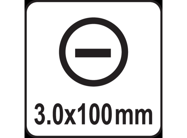 Yato Flat skrutrekker Flatskrutrekker - 3x100mm 