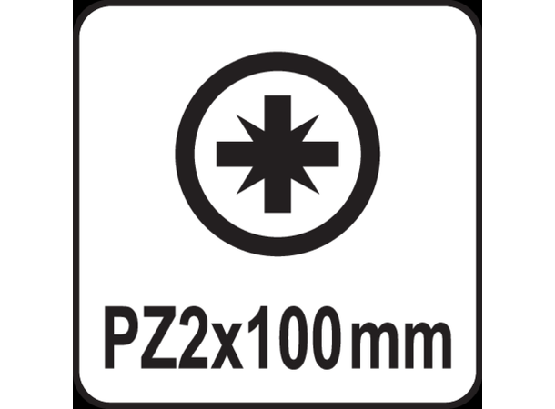 Yato Pozidrive skrutrekker Stjerneskrutrekker - PZ2x100mm 