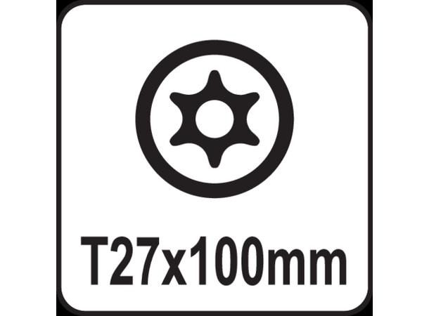 Yato Torx Security Skrutrekker Sikkerhets-Torx m/hull - T27x100mm 