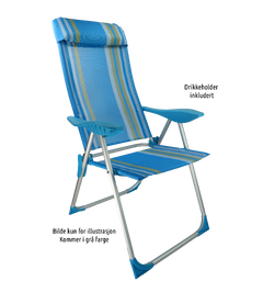BÅL Campingstol aluminium 60x60x43/112cm