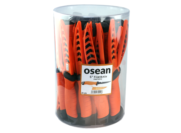 Osean Filetkniv 5" - 30stk Knivbøtte - med slire 