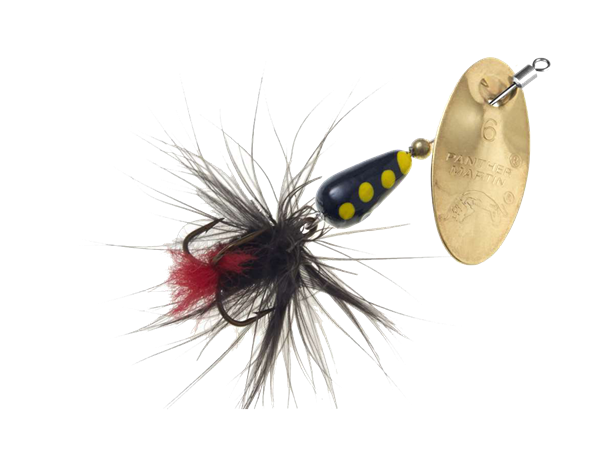 Panther Martin - Inline swivel Fly - Gold Black - 7gr