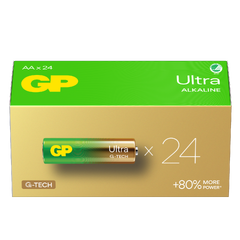 GP Ultra Alkalisk batteri AA - 24pk 15AU/LR6 - 1,5V