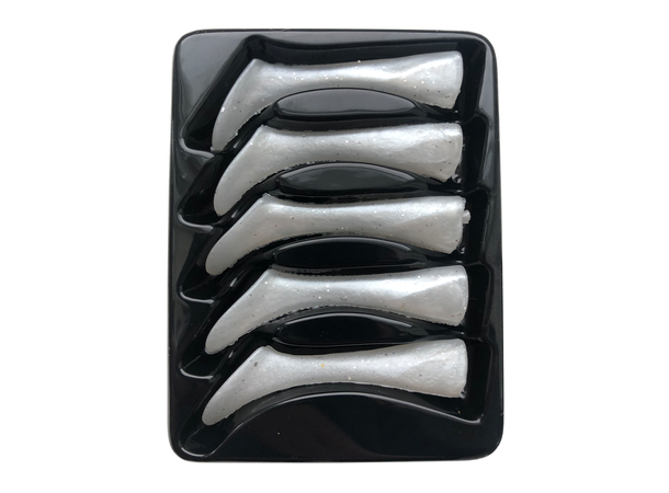Headbanger Shad 11 Rep. tails, 5 pcs Pearl White 
