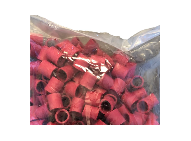 Hummerstrikk - 100pk Rød - S/XS - 15 mm 